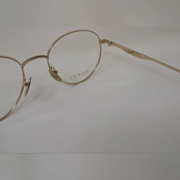 NWT Gucci Men's Glasses Frames Round All Metal Gold Japan GG0337O 001 51-20-145 - Picture 12 of 15